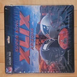 NFL Patriots vs Seahawks Superbowl 49 mouse pad